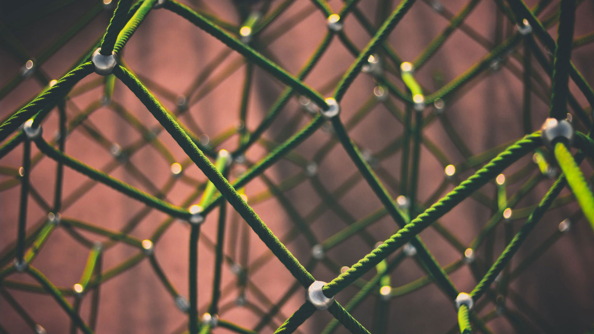 Kids playground section with green wires